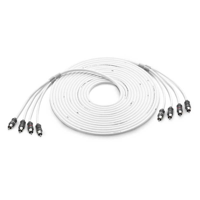 JL Audio 4channel Marine RCA Cable 25 ft. (7.62 m) XMDWHTAIC425
