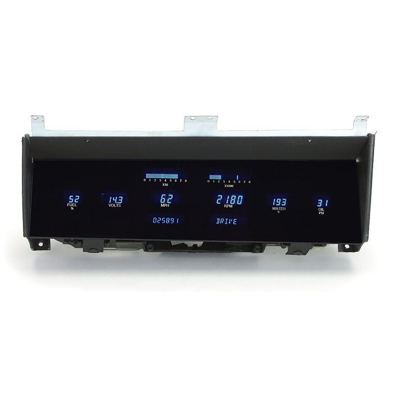 Jeu De Jauges Dakota Digital VHX Pour Chevy Impala/Caprice 1977-1990 - Cadran Rouge/argent