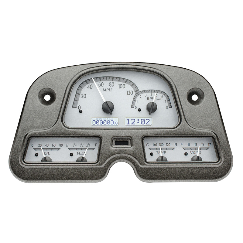 Dakota Digital 1962-84 Toyota FJ40 VHX System, Silver Alloy Style Face