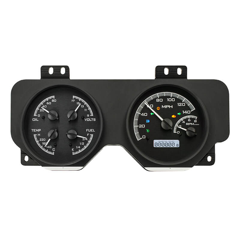 Dakota Digital 1969 Pontiac Firebird VHX System, Black Alloy Style Face