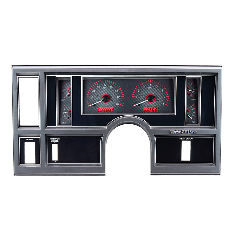 Dakota Digital 1984-87 Buick Regal VHX System, Carbon Fiber Style Face