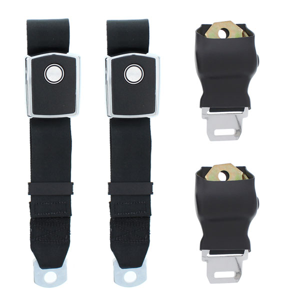 1964 67 Mustang Retractable Lap Seat Belts Deluxe OE Style