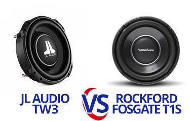 JL Audio TW3 vs Rockford Fosgate T1 Slim Subwoofer