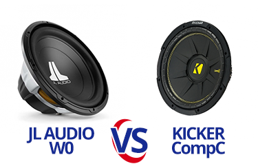 JL Audio W0 vs Kicker CompC Subwoofers