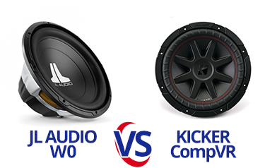 JL Audio W0 vs Kicker CompVR Subwoofer