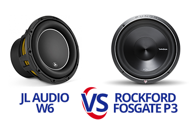 JL Audio W6 vs Rockford Fosgate P3 Subwoofers