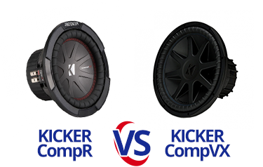 Kicker CompR vs. CompVX Subwoofer