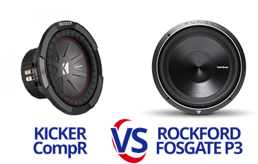 Kicker CompR vs Rockford Fosgate P3 Subwoofer