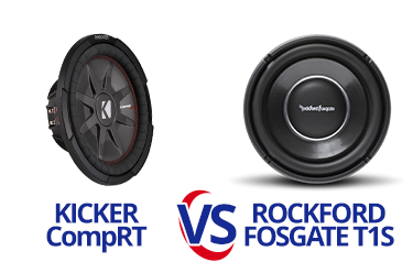 Kicker CompRT vs Rockford Fosgate T1S Subwoofer