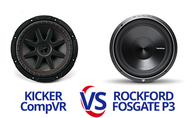 Kicker CompVR vs Rockford Fosgate P3 Subwoofer