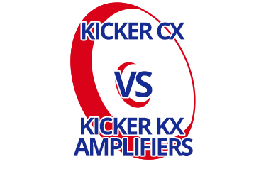 Kicker CX vs. KX Amplifiers