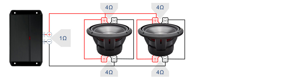 Kicker Comp RT Subwoofer Kit Wiring 1 Ohm